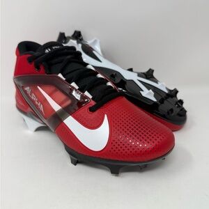 Nike Alpha Menace 4 Pro Red Football Cleats FD7037-600 Men’s Size 7